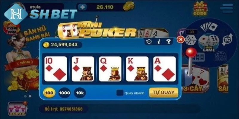 Kinh nghiệm chơi Mini Poker hiệu quả